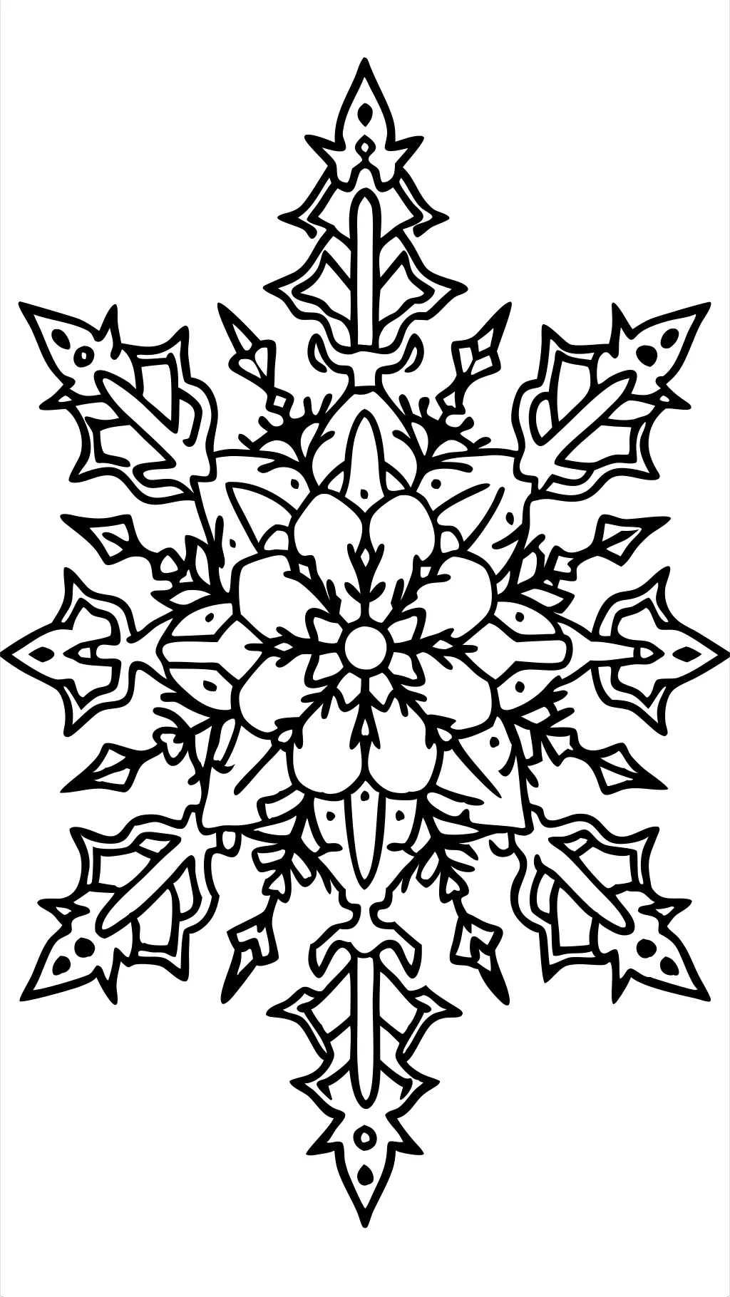 snowflakes coloring pages